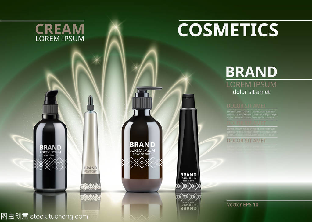 數(shù)字現(xiàn)實(shí)與美學(xué)交融 3D化妝品矢量集合的設(shè)計(jì)魅力